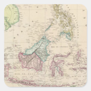 East Indies Square Sticker
