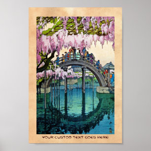 East Japanese Cool Kameido Bridge Yoshida art Poster