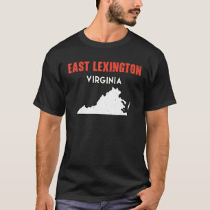 East Lexington Virginia USA State America Travel V T-Shirt