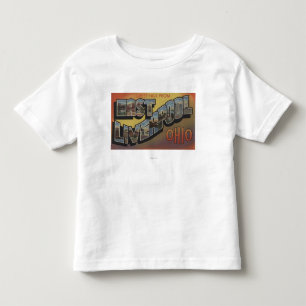 East Liverpool, Ohio - Large Letter Scenes Toddler T-Shirt