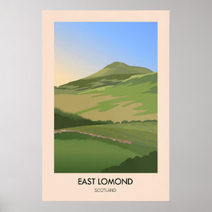 East Lomond Scotland Travel Poster