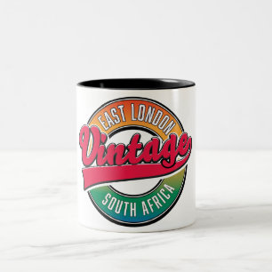 East London South Africa logo Two-Tone Coffee Mug