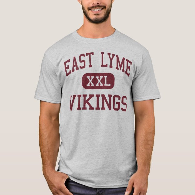 East Lyme - Vikings - High - East Lyme Connecticut T-Shirt (Front)