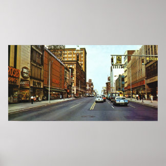 East Main Street 1960s Poster