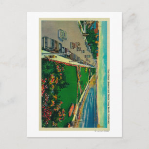 East Ocean Avenue and BeachLong Beach, CA Postcard