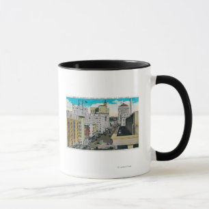 East on Broadway from San Diego Hotel Mug