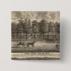 East Park, Racine and Oakland Farm 15 Cm Square Badge