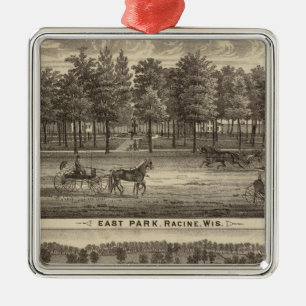 East Park, Racine and Oakland Farm Metal Ornament