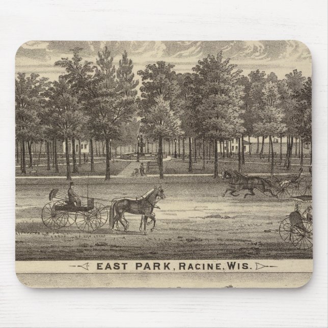 East Park, Racine and Oakland Farm Mouse Pad (Front)