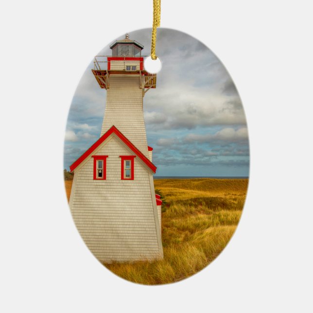 East Point Lighthouse Ceramic Ornament (Front)