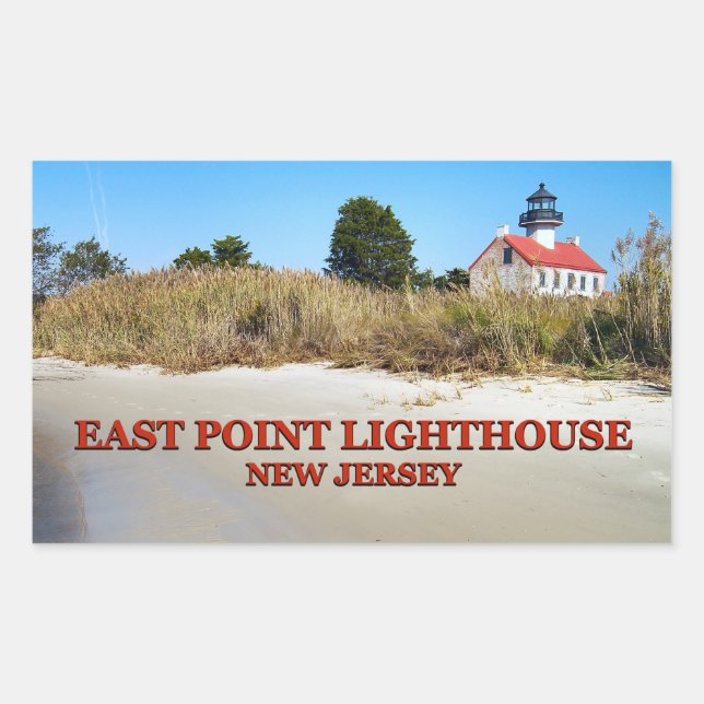 East Point Lighthouse, New Jersey Stickers (Front)