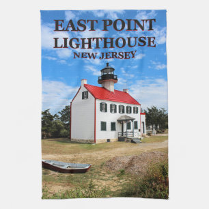East Point Lighthouse, New Jersey Tea Towel