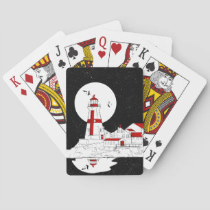 East Quoddy Head Lighthouse flat Playing Cards