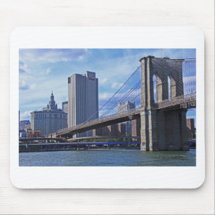 East River: Brooklyn Bridge & Municipal Building Mouse Pad