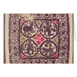 East Roman Empire tapestry showing wild beast