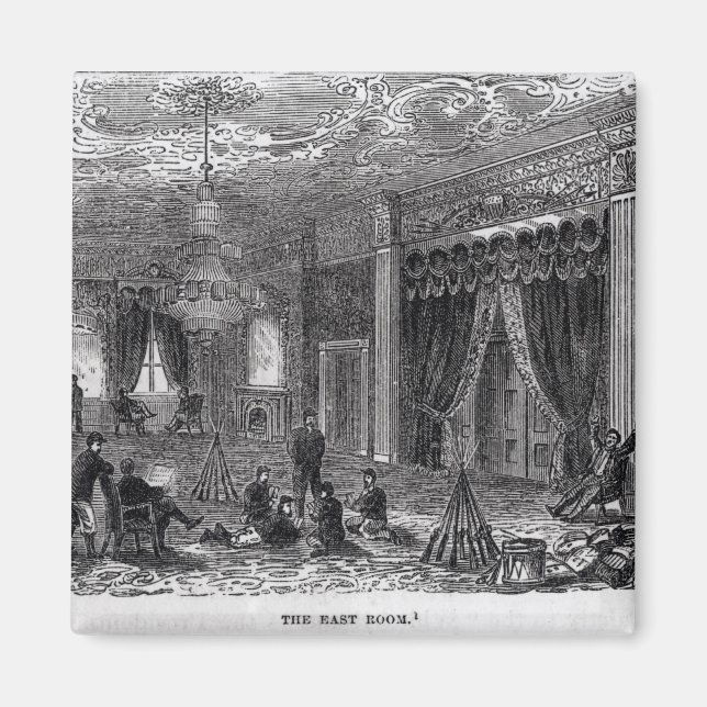East Room of the White House During the Civil Magnet (Front)