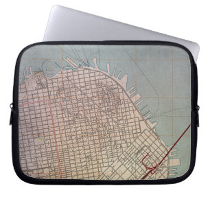 East San Francisco Topographic Map Laptop Sleeve