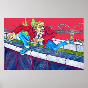 East Side Gallery, Berlin Wall, Escape Climb Poster