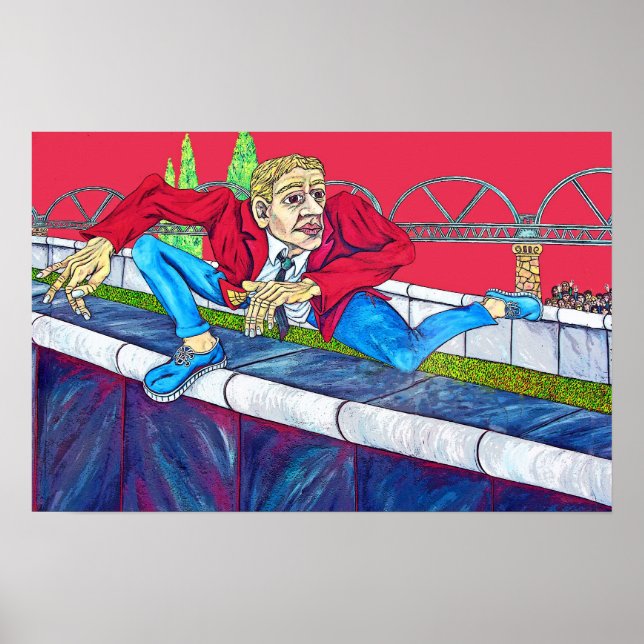 East Side Gallery, Berlin Wall, Escape Climb Poster (Front)