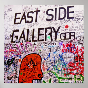 East Side Gallery, Berlin Wall, Graffiti Poster