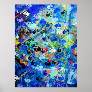 East Side Gallery, Berlin Wall, Hands (1) Poster