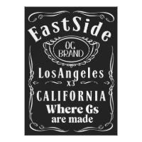 East side Los Angeles Poster wall art