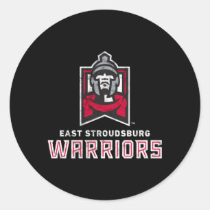East Stroudsburg Esu Warriors Large Classic Round Sticker