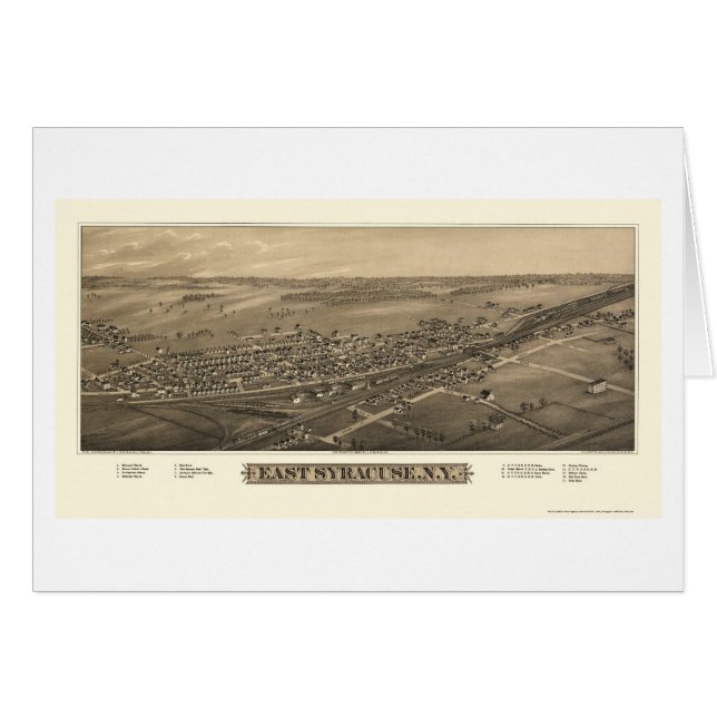 East Syracuse, NY Panoramic Map - 1885 (Front Horizontal)