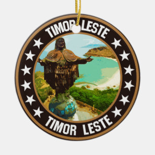 East Timor Ceramic Ornament