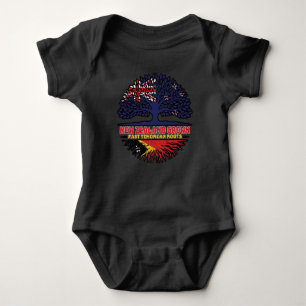 East Timor East Timorean New Zealander New Zealand Baby Bodysuit