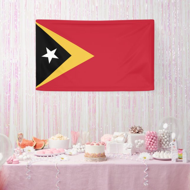East Timor flag Banner (Party)