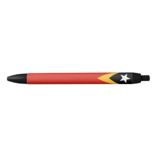 East Timor Flag Black Ink Pen