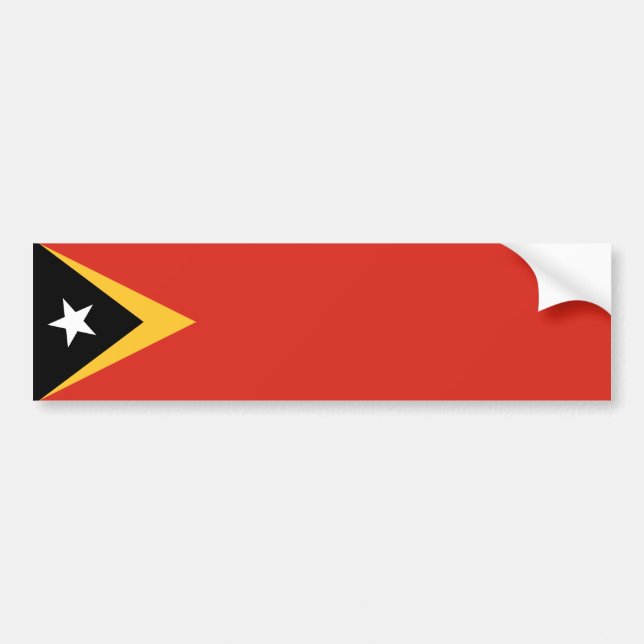 East Timor Flag Bumper Sticker (Front)