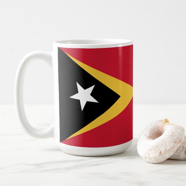 East Timor flag Coffee Mug (With Donut)