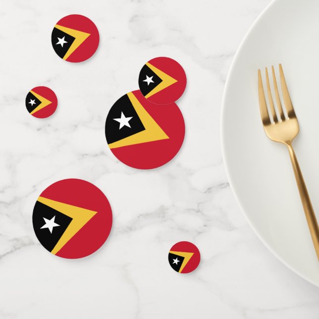 East Timor flag Confetti (Group)