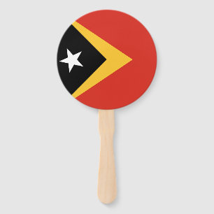 East Timor Flag Hand Fan