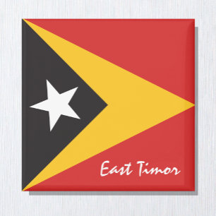 East Timor flag & Oceania holiday/sports fans Magnet