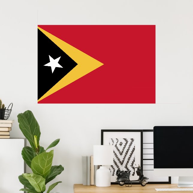 East Timor flag Poster (Home Office)