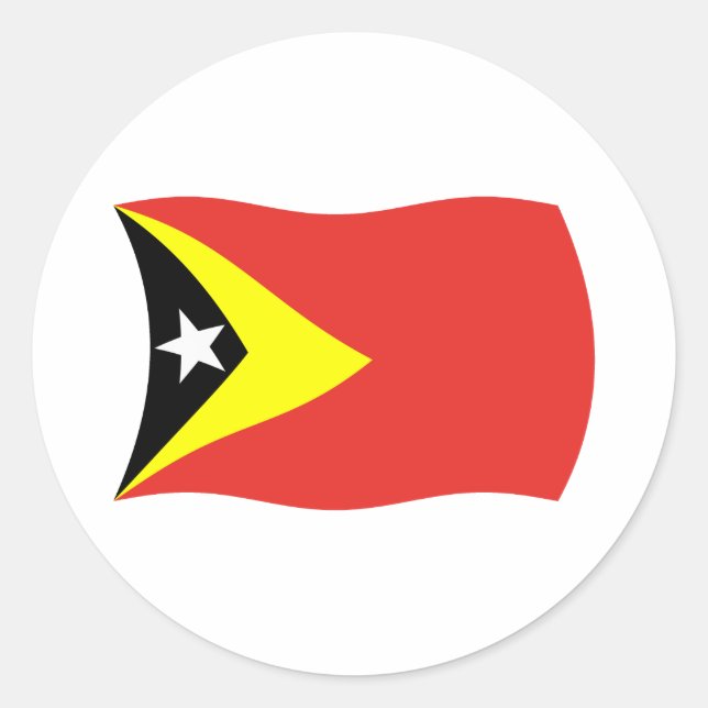 East Timor Flag Sticker (Front)