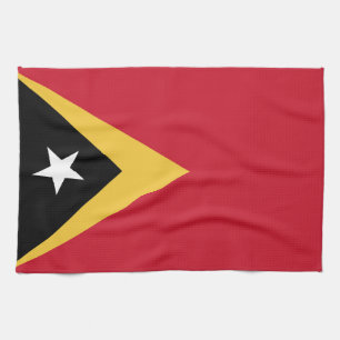 East Timor flag Tea Towel