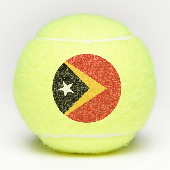 East Timor Flag Tennis Balls (Front)