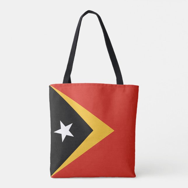 East Timor Flag Tote Bag (Back)