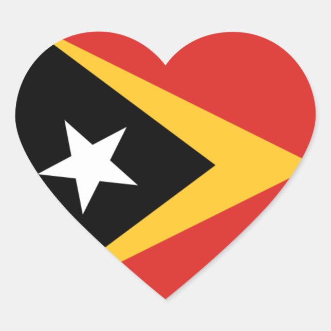 east timor heart sticker (Front)