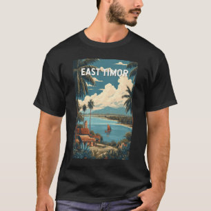 East Timor Illustration Travel Art Vintage T-Shirt