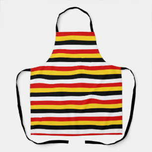 East Timor Papua New Guinea flag stripes country p Apron