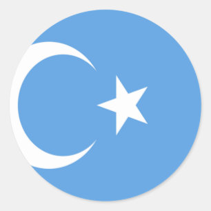 East Turkestan Uyghur Flag Classic Round Sticker