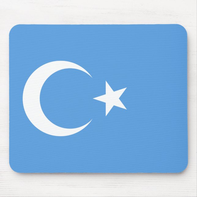 East Turkestan Uyghur Flag Mouse Pad (Front)