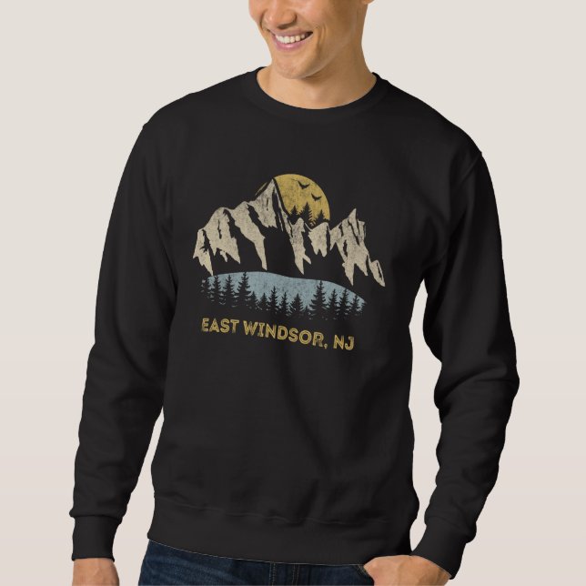 East Windsor New Jersey Mountain Sunset Sunrise NJ Sweatshirt (Front)