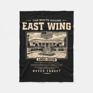 East Wing History 1902 1942 2025 Fleece Blanket