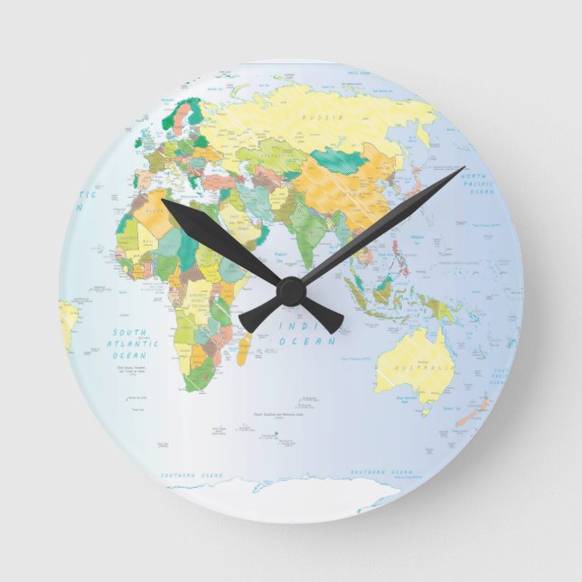 East world map clock (Front)